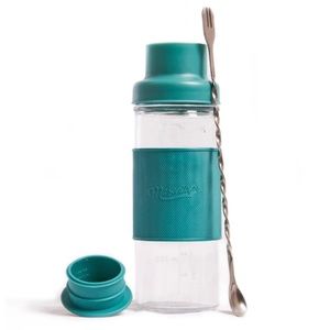 🔅 Mason Jar Cocktail Shaker Kit - teal green ➿